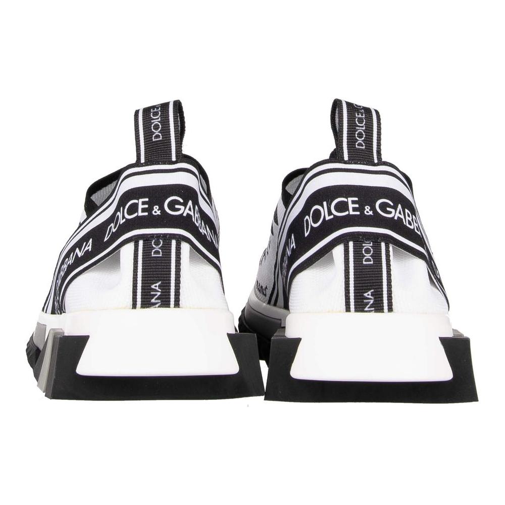 Dolce & Gabbana Elegant Monochrome Printed Stretch Sneakers elegant-monochrome-printed-stretch-sneakers