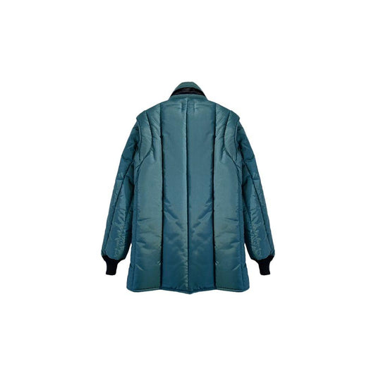 Refrigiwear Chic Light Blue Quilted Jacket chic-light-blue-quilted-jacket
