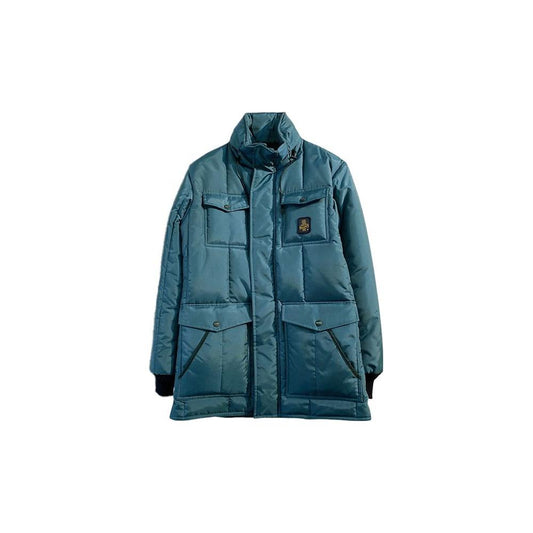 Refrigiwear Chic Light Blue Quilted Jacket light-blue-nylon-jacket-2