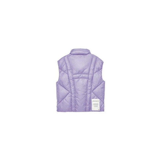 Hinnominate | Elegant Sleeveless Purple Down Jacket| McRichard Designer Brands   