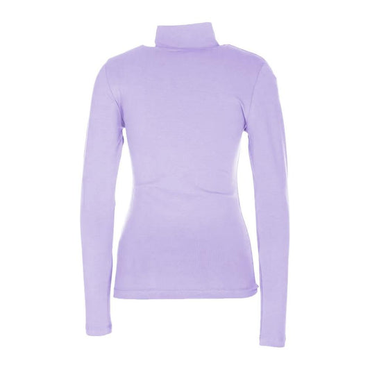 Hinnominate Chic Purple Turtleneck Lightweight Sweater chic-purple-turtleneck-lightweight-sweater