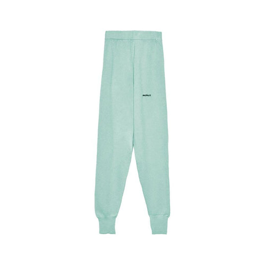 Hinnominate Mint Green Wool Blend Tracksuit Trousers mint-green-wool-blend-tracksuit-trousers