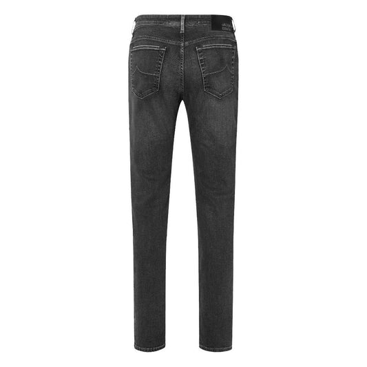 Jacob Cohen Elegant Slim Fit Black Stretch Jeans elegant-slim-fit-black-stretch-jeans