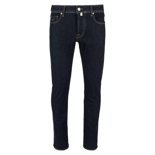 Jacob Cohen Elegant Slim Fit Dark Blue Designer Jeans elegant-slim-fit-dark-blue-designer-jeans