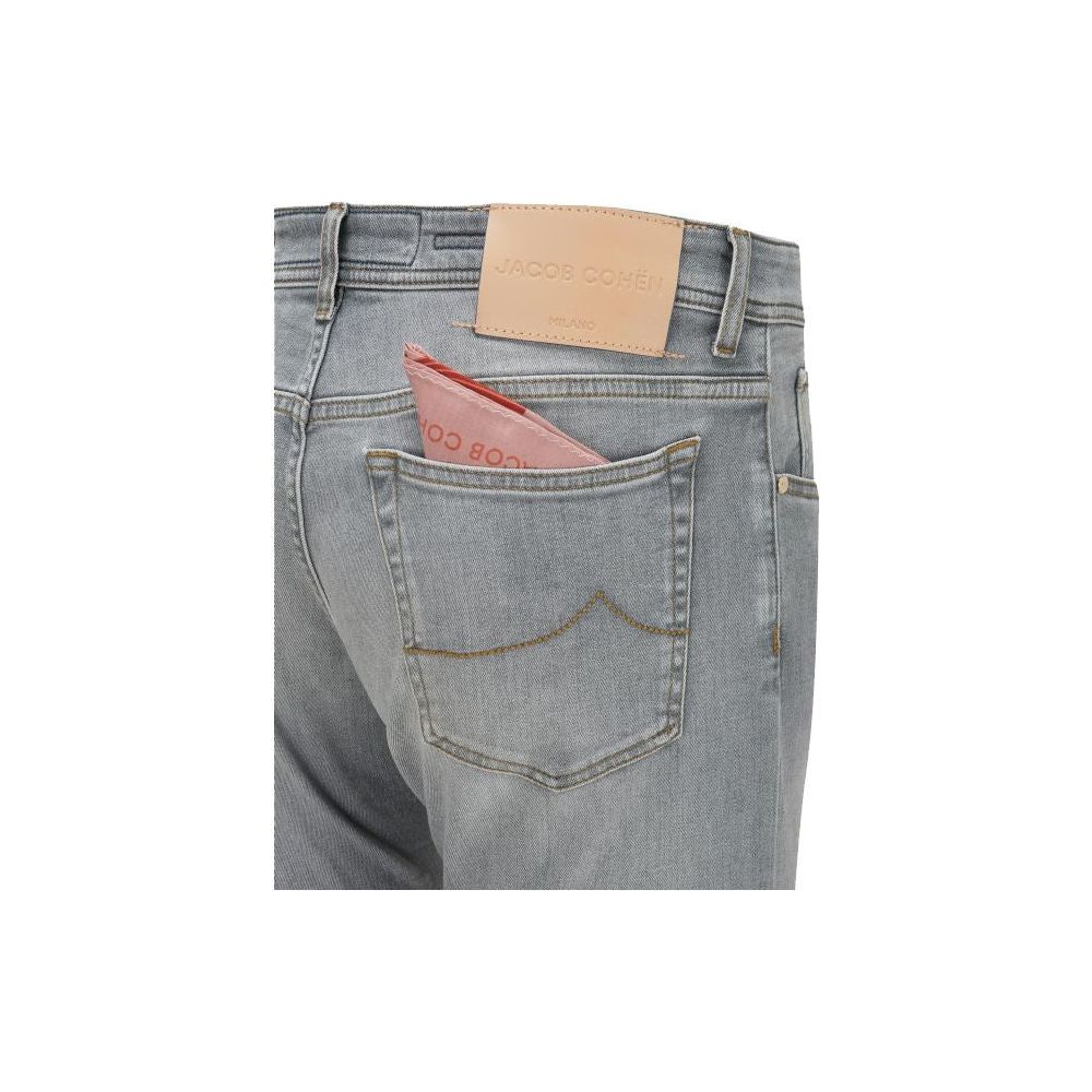 Jacob Cohen Sleek Slim Fit Grey Denim sleek-slim-fit-grey-denim