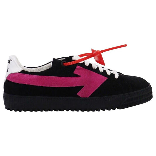 Off-WhiteSleek Black Suede Sneakers with Fuchsia Arrow DetailMcRichard Designer Brands£339.00