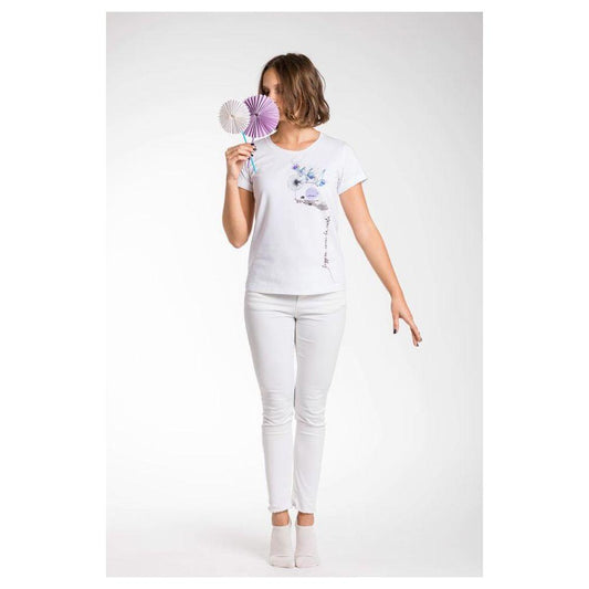 A.Tratti Elegant White Stretch Viscose Tee white-viscose-tops-t-shirt-3