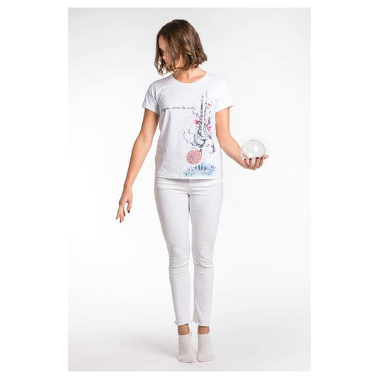 A.Tratti Chic White Stretch Viscose Tee with Exclusive Packaging white-viscose-tops-t-shirt