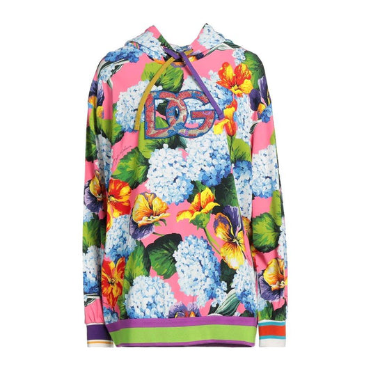 Dolce & Gabbana Iconic Floral Viscose Hoodie iconic-floral-viscose-hoodie