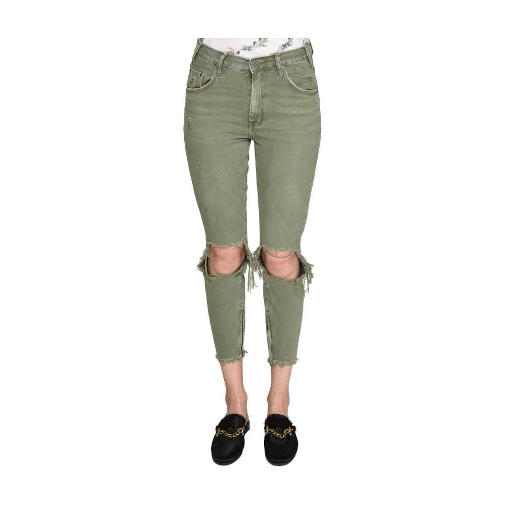One Teaspoon Green Cotton Jeans & Pant green-cotton-jeans-pant-3