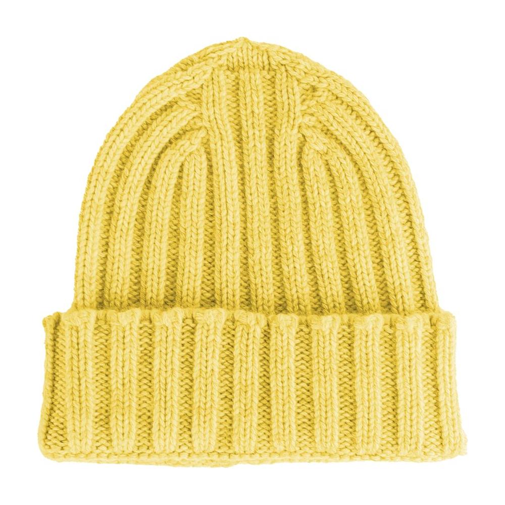 Made in Italy Yellow Cashmere Hats & Cap yellow-cashmere-hats-cap