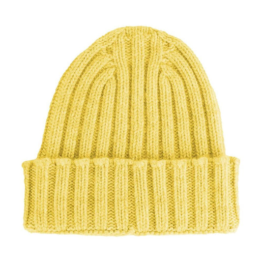 Made in Italy Yellow Cashmere Hats & Cap yellow-cashmere-hats-cap