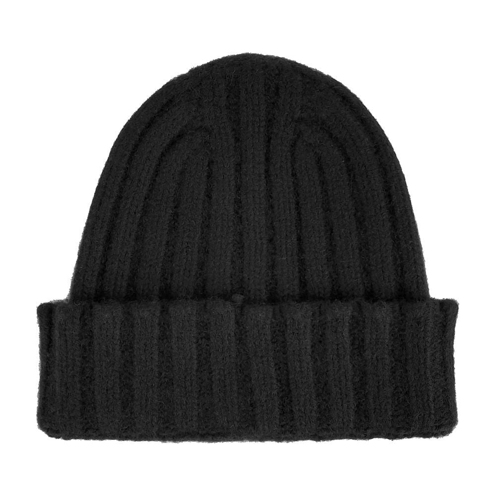 Made in Italy | Pure Cashmere Ribbed Winter Hat| McRichard Designer Brands   