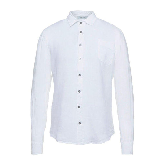 Alpha StudioElegant White Linen Shirt for MenMcRichard Designer Brands£119.00