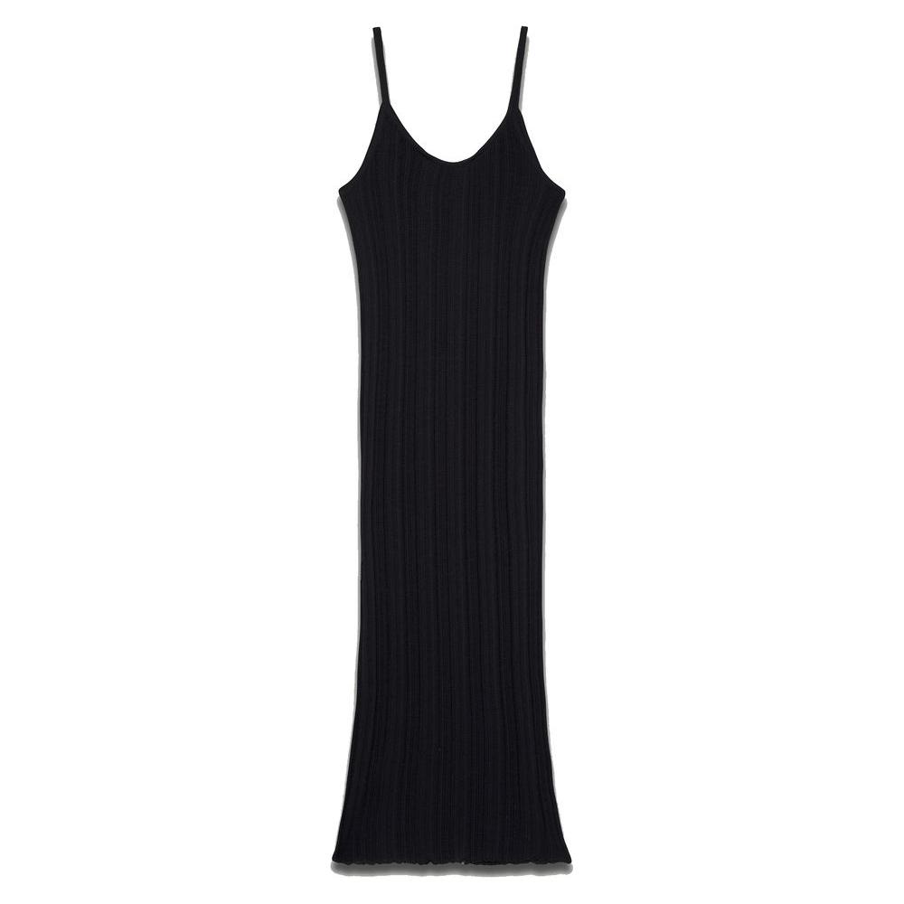 Palm Angels Sleeveless Long Knit Dress with Stripe Detail sleeveless-long-knit-dress-with-stripe-detail