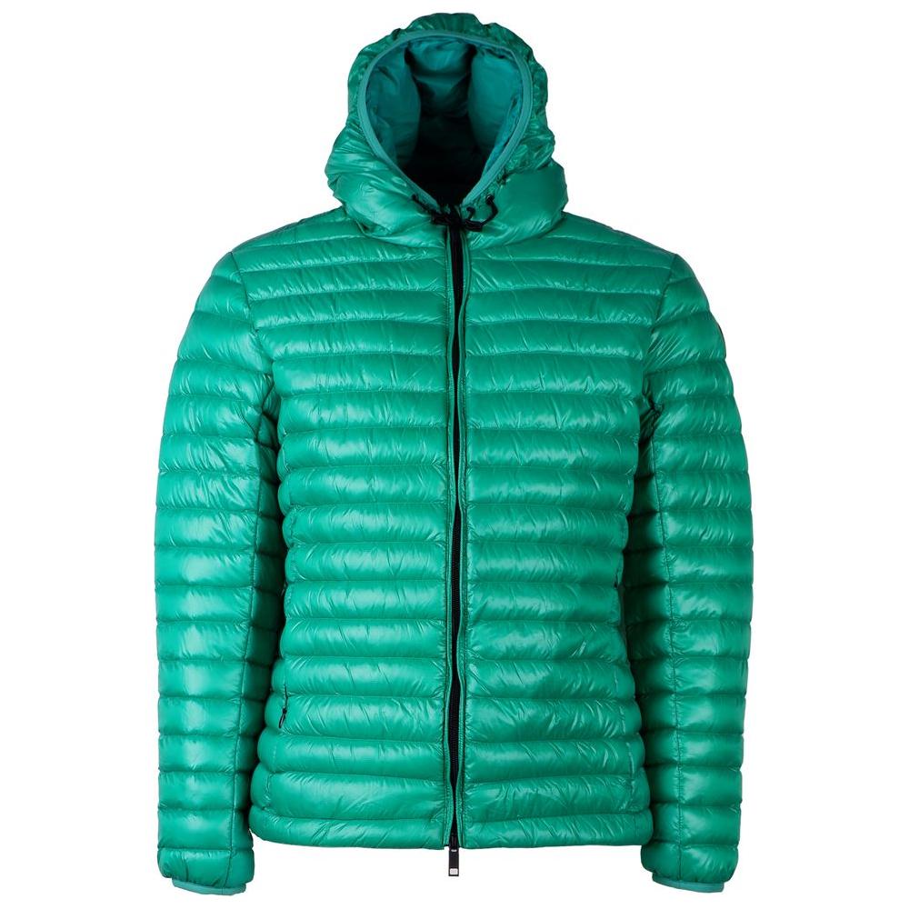 Centogrammi Chic Green Nylon Down Jacket green-nylon-jackets-coat-2