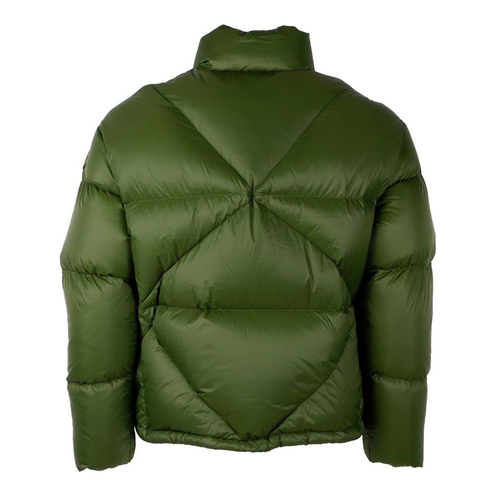 Chic Green Nylon Puffer Jacket