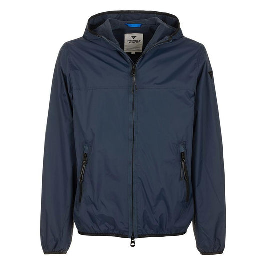 Fred MelloSleek Blue Nylon Jacket - Zip Closure & Compact DesignMcRichard Designer Brands£109.00