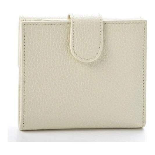 Elegant Ivory Leather Bifold Wallet