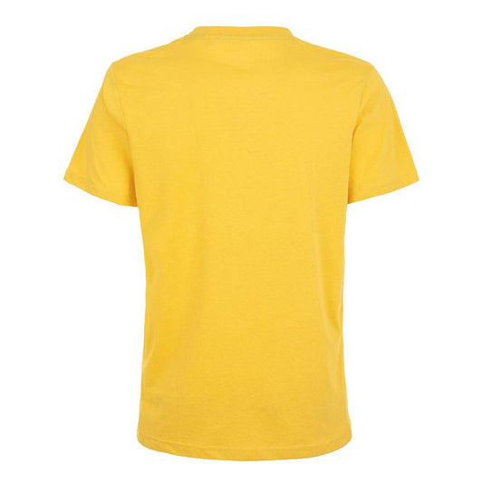 Fred Mello Sunshine Yellow Cotton Crewneck Tee sunshine-yellow-cotton-crewneck-tee