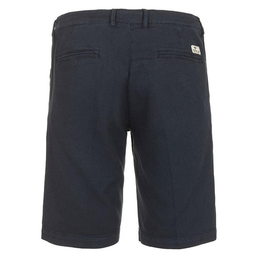 Fred Mello Chic Blue Cotton Bermuda Shorts chic-blue-cotton-bermuda-shorts