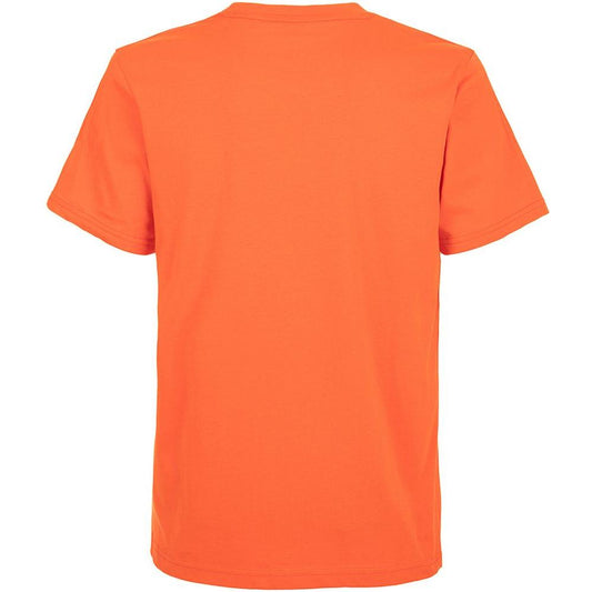 Vibrant Orange Logo Tee for Men