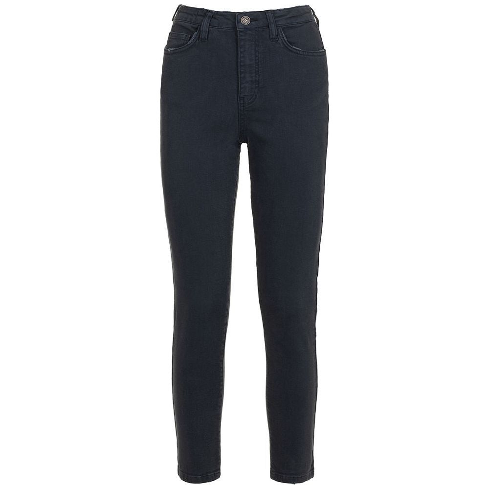 Fred Mello Chic Dark Blue Regular Trousers for Women chic-dark-blue-regular-trousers-for-women