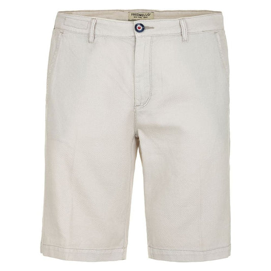Fred Mello Chic White Cotton Bermuda Shorts chic-white-cotton-bermuda-shorts