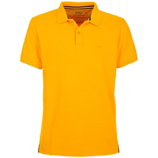Fred Mello Vibrant Orange Cotton Polo Shirt with Logo vibrant-orange-cotton-polo-shirt-with-logo