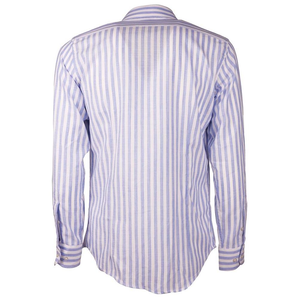 Made in Italy Light Blue Cotton Shirt light-blue-cotton-shirt-46