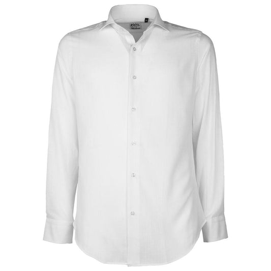 Made in Italy White Cotton Shirt white-cotton-shirt-25