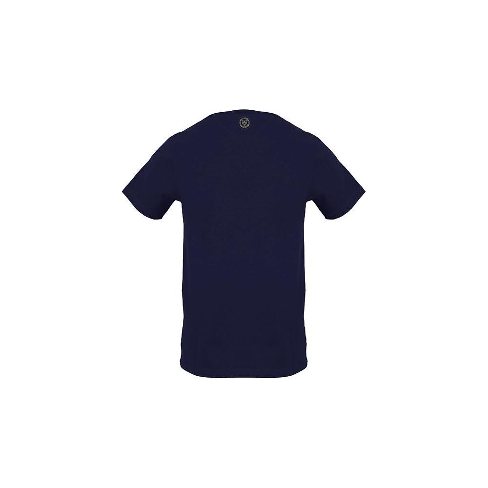 Plein Sport Athletic Cotton Tee with Signature Logo blue-cotton-t-shirt-23