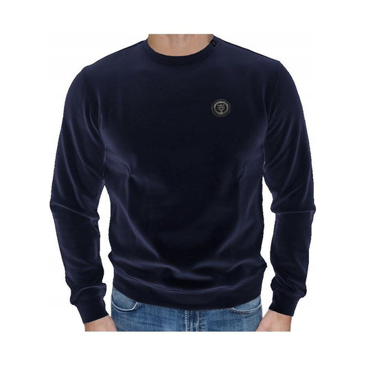 Plein Sport Urban Athletic Men's Crewneck Sweatshirt blue-cotton-sweater-2