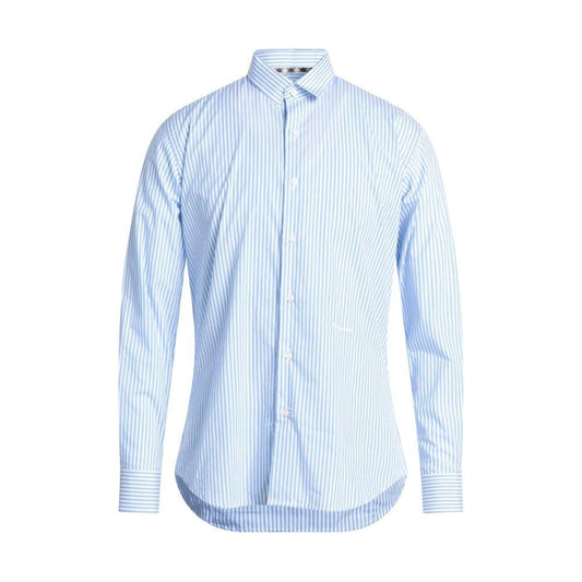 Aquascutum Classic Striped Cotton Shirt in Light Blue classic-striped-cotton-shirt-in-light-blue