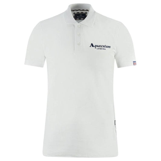 AquascutumElegant White Cotton Polo ShirtMcRichard Designer Brands£99.00