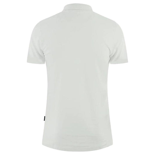 Elegant White Cotton Polo Shirt