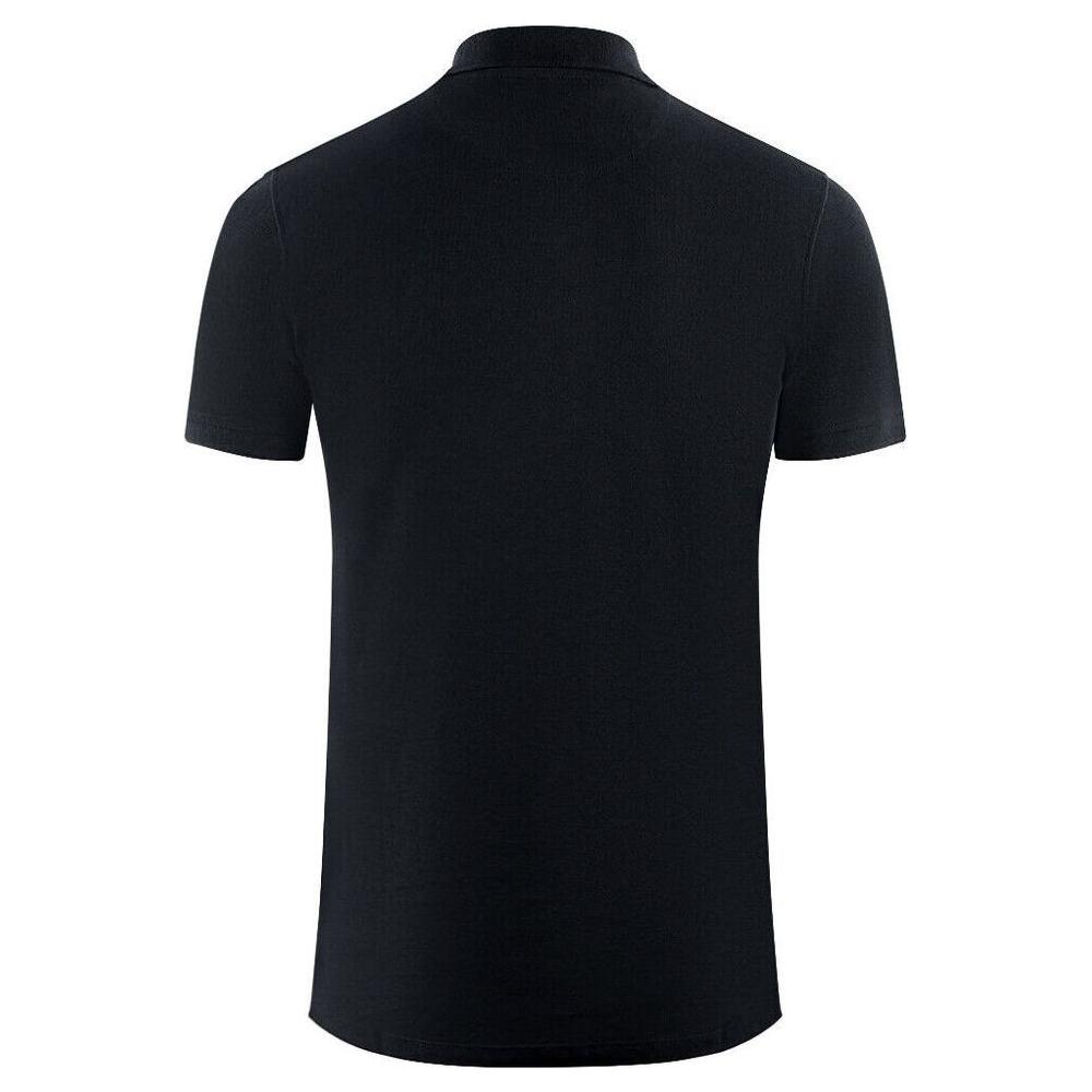 Elegant Contrast Logo Cotton Polo Shirt