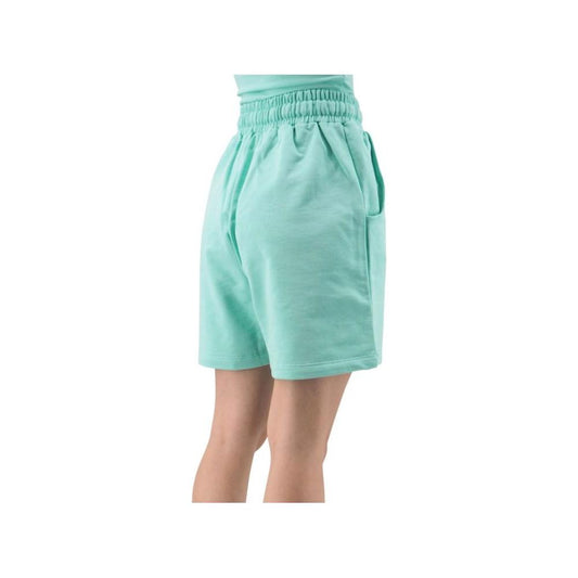 Hinnominate Chic Fleece Bermuda Shorts with Logo Detail green-cotton-short-5