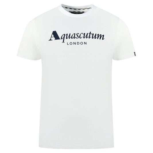 AquascutumClassic White Cotton Logo Tee with Flag DetailMcRichard Designer Brands£89.00