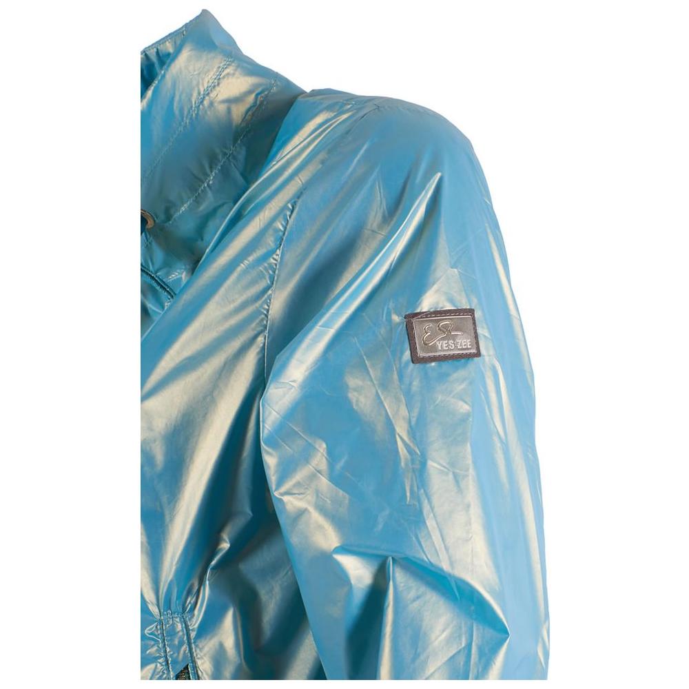 Yes Zee Pearlescent Nylon Three-Zip Jacket pearlescent-nylon-three-zip-jacket