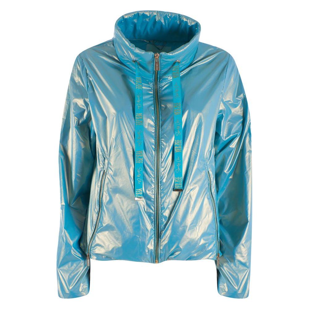 Yes Zee Pearlescent Nylon Three-Zip Jacket pearlescent-nylon-three-zip-jacket