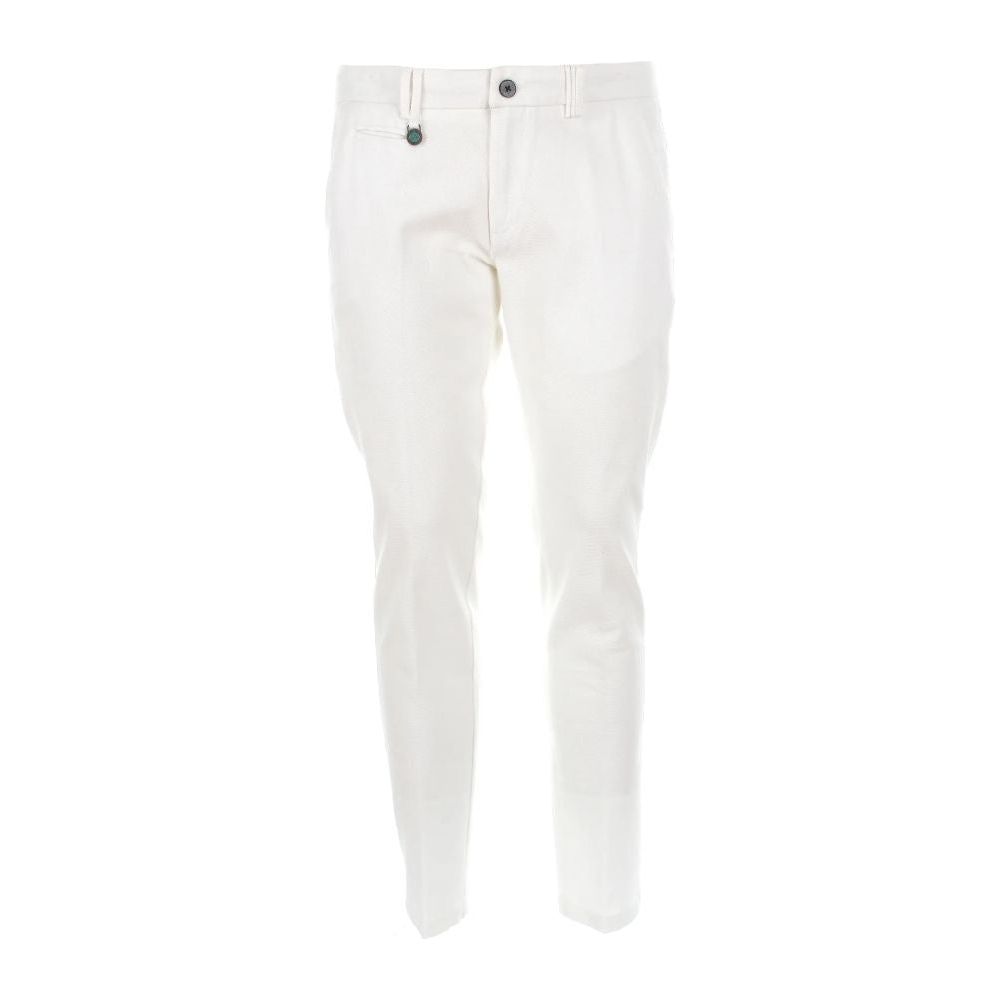 Yes Zee Honeycomb Cotton Chino Trousers - Pristine White honeycomb-cotton-chino-trousers-pristine-white
