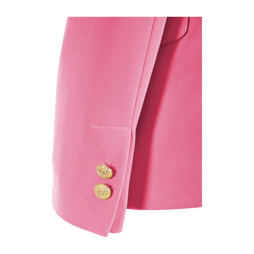 Yes Zee Chic Summer Crepe Jacket pink-polyester-suits-blazer-1