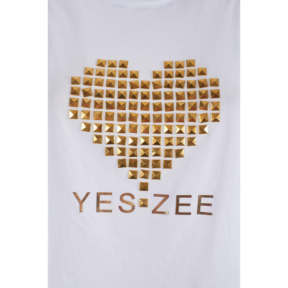 Yes Zee Studded Cotton Tank Top - Chic Summer Essential white-cotton-tops-t-shirt-18