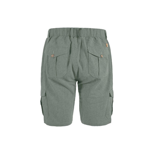 Chic Green Cargo Bermuda Shorts