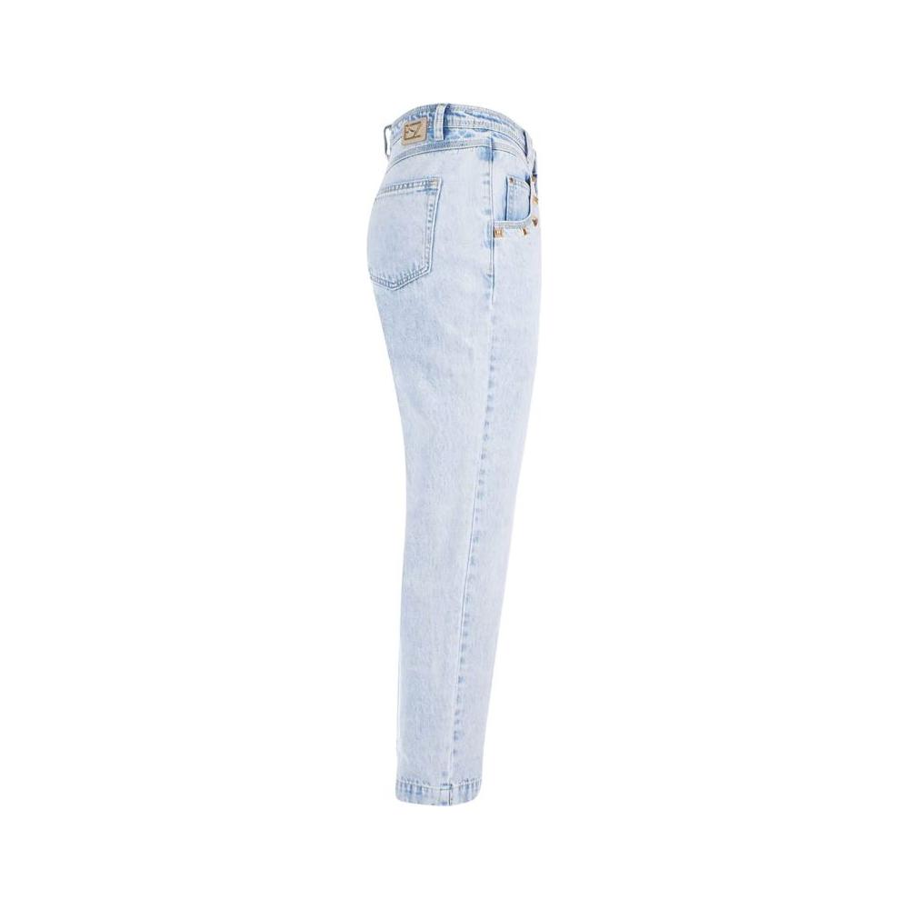 Yes Zee Chic High-Waisted Light Wash Denim light-blue-cotton-jeans-pant-24