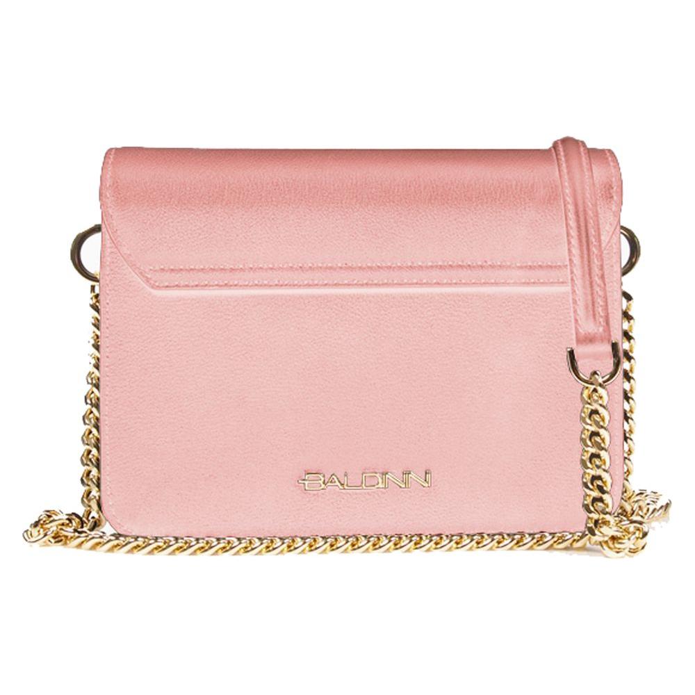 Elegant Pink Calfskin Handbag with Chain Strap