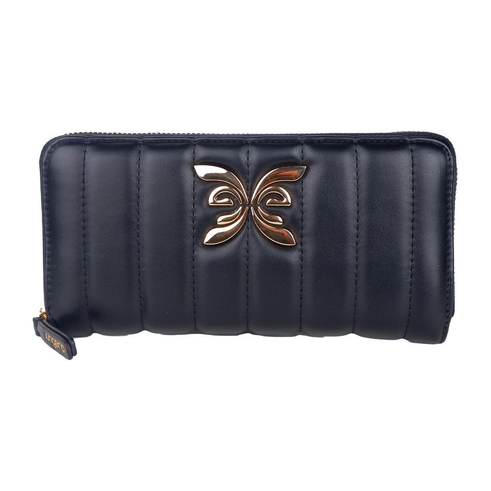 Ungaro Elegant Quilted Faux Leather Wallet black-pvc-wallet