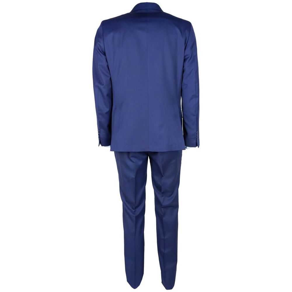 Made in Italy Elegant Woolen Men's Suit in Dapper Blue blue-wool-vergine-suit-2
