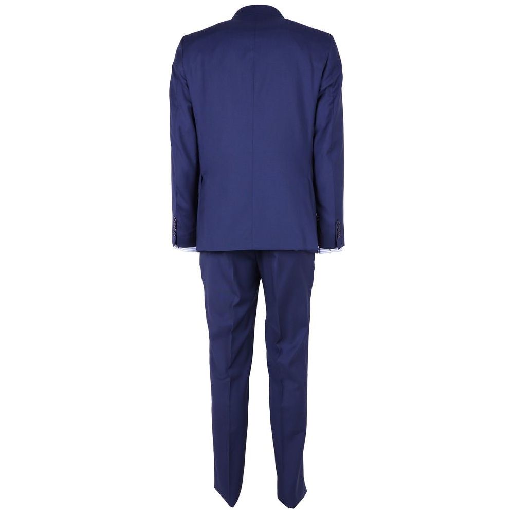 Elegant Gentlemen's Navy Blue Two-Piece Suit